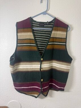 Structure brand vintage striped sweater vest